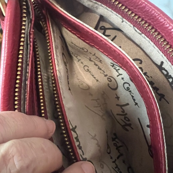 Foley + Corinna Red Crossbody Bag with Gold Hardware - Picture 4 of 14